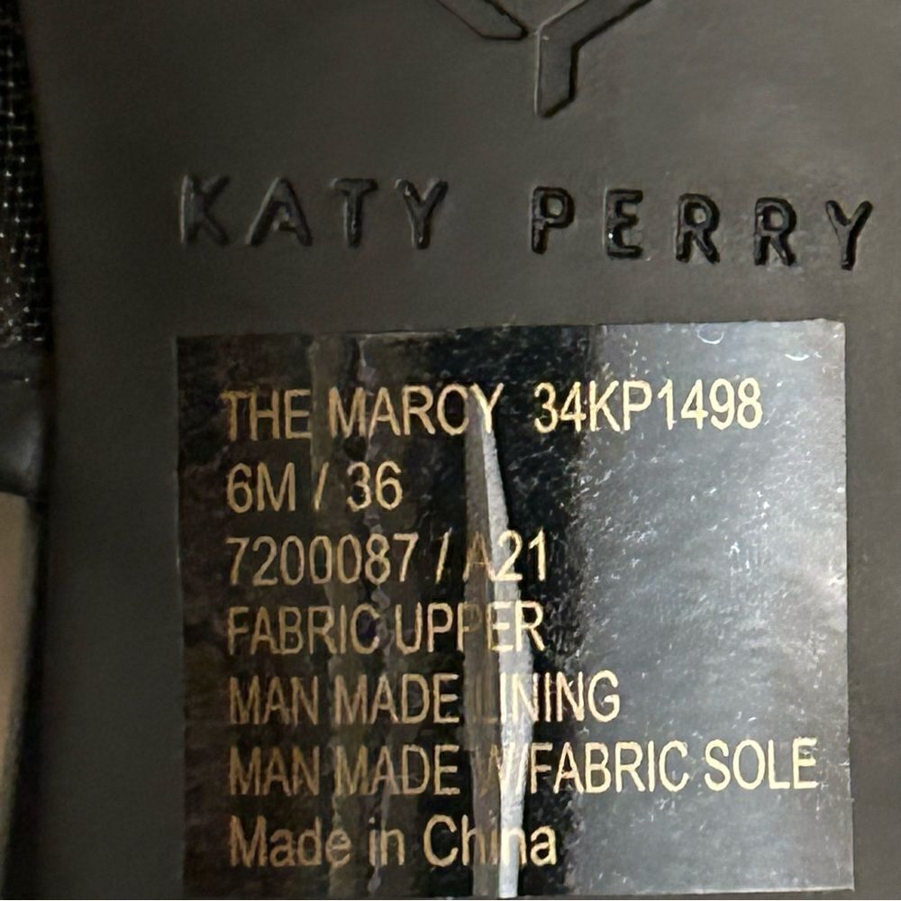 Katy Perry NWOT black rainbow multicolored Marcy miles size 6.‎ - Picture 3 of 5